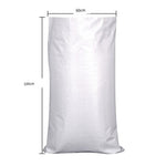 6 Bags*60*100cm 10 White Moisture-proof And Waterproof Woven Bag Moving Bag Snakeskin Bag Express Parcel Bag Packing Loading Bag Cleaning Garbage Bag