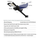 150W LED Solar Street Light IP65 Outdoor Lighting Street Lamp With 6m Pole 300pcs Lamp Beads