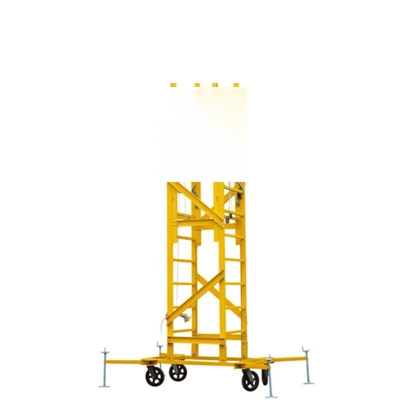 1.8m Telescopic Tower Ladder Mobile Platform Ladder Carbon Steel Material