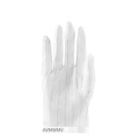 6 Packs Anti Static Gloves Double-Sided Striped Gloves Dust-Free Gloves Ventilation Protection Labor Protection Gloves 10 Pairs / Pack Average Size