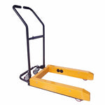 Plastic Turnover Basket Manual Forklift 1130 * 620 * 1020mm Turnover Box Trolley Basket Carrier