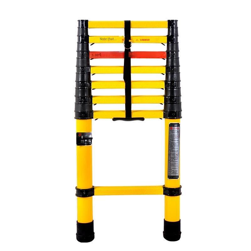 3m Portable FRP Insulated Fish Pole Ladder, Insulated Telescopic Ladder, Telescopic Elevator, Communication Ladder, Antiskid Bamboo Ladder, Single Ladder