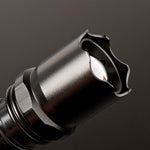 Led Strong Light Flashlight 3w Aluminum Alloy Rechargeable Lighting Flashlight Black