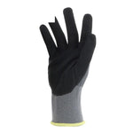 10 Pairs Labor Protection Gloves Loading, Unloading, Packing And Repairing Oil Resistant Nitrile Rubber Impregnated Pu Palm Coated Gloves Construction Site Anti Slip And Wear Resistant Industrial Breathable Allflex