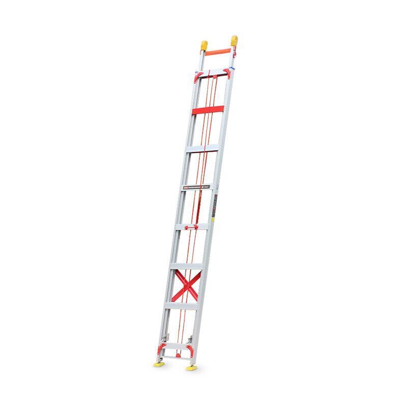 Aluminum Alloy Elevating Miter Ladder 10m Professional Engineering Telescopic Ladder