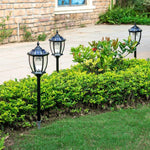 Solar Floor Lamp Garden Villa Outdoor Courtyard Lamp Community Aisle Waterproof Lawn Floor Lamp Black Two Color Light