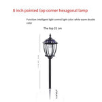 Solar Floor Lamp Garden Villa Outdoor Courtyard Lamp Community Aisle Waterproof Lawn Floor Lamp Black Two Color Light