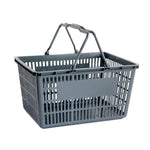 6 Pieces Thickened Supermarket Shopping Basket Portable Plastic Basket Shopping Basket Turnover Basket Sorting Basket Blue Medium