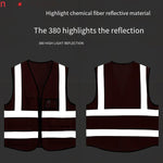 10 Pieces Outdoor Working Reflective Vest Safety Vest Construction Engineering Traffic Sanitation Safety Warning Work Clothes