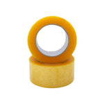 6 Rolls Sealing Tape Transparent Yellow Express Packing Sealing Tape Roll 50 Mm * 150 M / Roll High Viscosity Full Meter