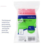 6 Bags  Self Sealing Bag (Transparent) - No.4 (100 Pieces / Bag) 120x80mm 0.04mm