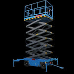 High Altitude Platform Mobile Hydraulic Lifting Work Vehicle Aluminum Alloy Two Mast High Altitude Elevator