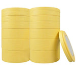 40 Rolls Tapes For Working Yellow High Viscosity Masking Tape 24mm * 20m