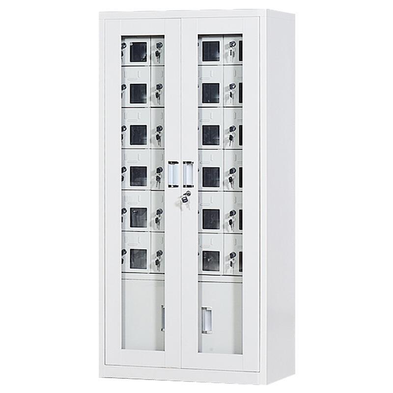 1468 * 814 * 300mm 30 Doors Storage Container Cabinet Glass Door Storage Container Staff Meeting Room Storage Container Cabinet