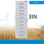 10 Bucket Single Row Thickened Cabinet Office Multi-layer Storage Material Cabinet With Lock Multi Bucket File Cabinet File Iron Drawer Cabinet