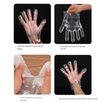 15 Bags 100 Pieces / Bags Disposable PE Gloves Transparent Food Catering Lobster Gloves Waterproof Protective Gloves