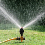 6 Pieces Vegetable Field Watering Artifact Sprinkler Automatic Sprinkler Rotation 360 Degree Green Lawn Sprinkler Garden Irrigation Black Sprinkler