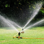 6 Pieces Vegetable Field Watering Artifact Sprinkler Automatic Sprinkler Rotation 360 Degree Green Lawn Sprinkler Garden Irrigation Black Sprinkler