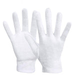 6 Bags 12 Pairs Of White Cotton Ceremonial Gloves Labor Protection Thin Cotton Cloth Guard Flag Raising Security Guard On Duty Work Ceremonial Glove