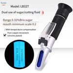 Sugar Meter Hand Held Refractometer Fruit Sweetness Tester LB32T Fruit Style (copper Core Material Quality Range 0.2 ~ 32%)