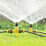 10 Pieces Adjustable 360 Degree Sprinkler Lawn Sprinkler Automatic Sprinkler Agricultural Land Scattering Sprinkler Scattering Sprinkler (With 4-tap)