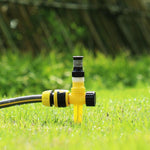 10 Pieces Adjustable 360 Degree Sprinkler Lawn Sprinkler Automatic Sprinkler Agricultural Land Scattering Sprinkler Scattering Sprinkler (With 4-tap)
