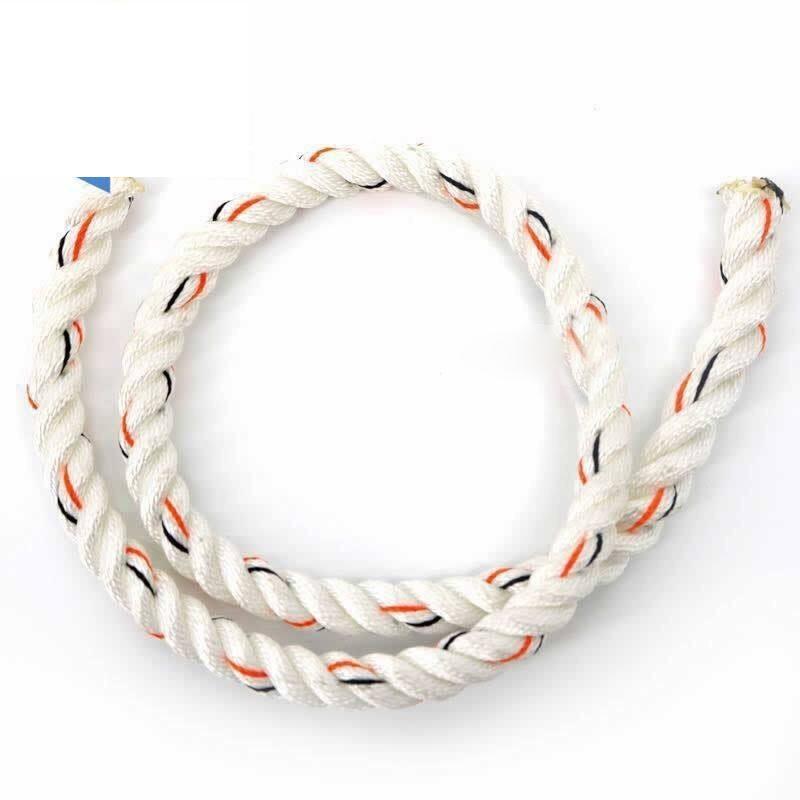 15 Pcs Aerial Work Safety Rope Three Strand Safety Rope Marine Rope Three Strand Rubber Rope Nylon Rope Nylon 10mm * 1m