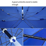 6 Pieces Outdoor Sunshade Garden Umbrella Sunshade Umbrella Umbrella Large Umbrella Large Outdoor Commercial Stall Umbrella Advertising Umbrella 1.8m