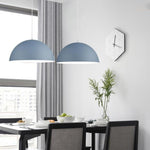 6 Pieces Small Chandelier Lampshade Single End Industrial Style Creative Personality Lampshade Small Size 20cm Blue