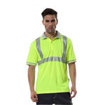 6 Pieces Reflective Vest Reflective Material Fluorescent Yellow for Construction Building Working Safety Clothes - L Size