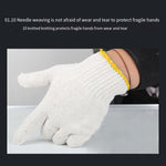 6 Pieces 12 Pairs Labor Protection Gloves Cotton Thread Gloves Spinning Conventional Wear