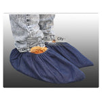 50 Pairs Thickened And Enlarged Non Slip Denim Shoe Cover Reusable Dust Proof Factory Cloth Shoe Cover Foot Cover Free Size