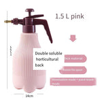 10 Pieces Pressure Type Watering Flower Spray Bottle Small Watering Pot Atomizing Spray Bottle Horticultural Plastic Watering Kettle Household Watering Pot 1.5 Liter Pink