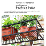 6 Pieces Balcony Flower Rack Hanging Wall Shelf European Iron Hanging Orchid Green Pineapple Fleshy Flower Rack Balcony Flower Pot Rack 30x20x12cm Special Price No Gift Railing Width: 3cm