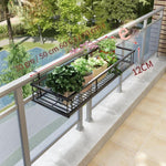 6 Pieces Balcony Flower Rack Hanging Wall Shelf European Iron Hanging Orchid Green Pineapple Fleshy Flower Rack Balcony Flower Pot Rack 30x20x12cm Special Price No Gift Railing Width: 3cm