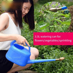 6 Pieces 3.3L Watering Pot Plastic Watering Pot Large Capacity Balcony Vegetable And Flower Gardening Tools Household Long Nozzle Watering Pot