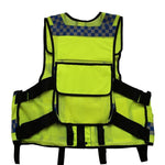 Motorcycle Riding Reflective Vest Safety Protective Clothing Multifunctional Emergency Rescue Reflective Vest Security Vest - Fluorescent Yellow M