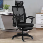 ECVV Ergonomic Adjustable Office Chair High Back Computer Gaming Chair Breathable Mesh Desk Chair with Headrest with Lumbar Support and Footrest