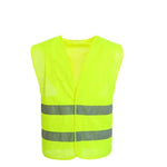 15 Pieces Fluorescent Yellow Reflective Vest Environmental Protection Warning Safety Reflective Vest Reflective Work Clothes