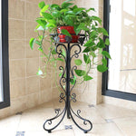 6 Pieces Iron Flower Rack Single-layer Green Rose Chlorophytum Floor Flower Pot Rack Indoor And Outdoor European Living Room Balcony Folding Flower Rack 8087 Small [white]