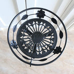 6 Pieces Iron Flower Rack Single-layer Green Rose Chlorophytum Floor Flower Pot Rack Indoor And Outdoor European Living Room Balcony Folding Flower Rack 8087 Small [white]