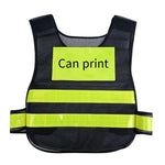 10 PiecesBlack Mesh Reflective Vest Construction Site Safety Suit Traffic Back Traffic Duty Warning Suit Road Administration Vest