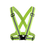 10 Pieces Elastic Reflective Strap Adjustable Night Riding Construction Fluorescent Vest Elastic Safety Vest Body Protection Safety Vests