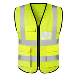 6 Pieces Reflective Vest Reflective Suit Fluorescent Suit Cycling Traffic Construction Environmental Sanitation Vest Standard Model