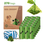 Dog Poop Bags Biodegradable Pets Waste Bag with Dispenser and Leash Clip for Dog Extra Thick 100% Leak Proof Bag 9" x 13"