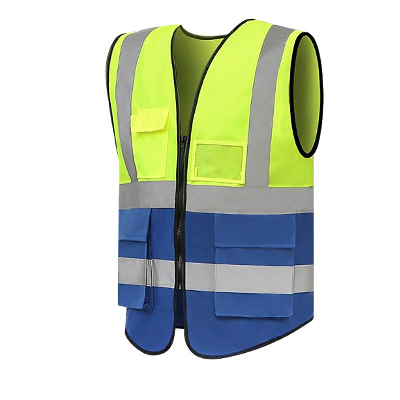 10 Pieces Reflective Vest For Construction Workers Reflective Safety Suit For Riding Running Working