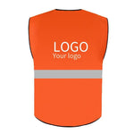 10 Pieces Orange Sanitation Vest Reflective Vest Garden Road Construction Work Clothes Construction Road Safety Clothes