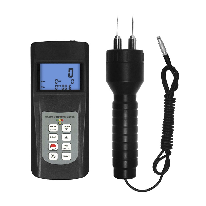 Multi-functional Moisture Meter Applied To Wood By Measuring The Conductivity Between Two Measuring Pins