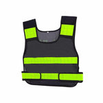 Reflective Vest Flood Prevention Vest Reflective Vest Traffic Sanitation Construction Duty Safety Suit Fluorescent Net Black Two Horizontal Velcro