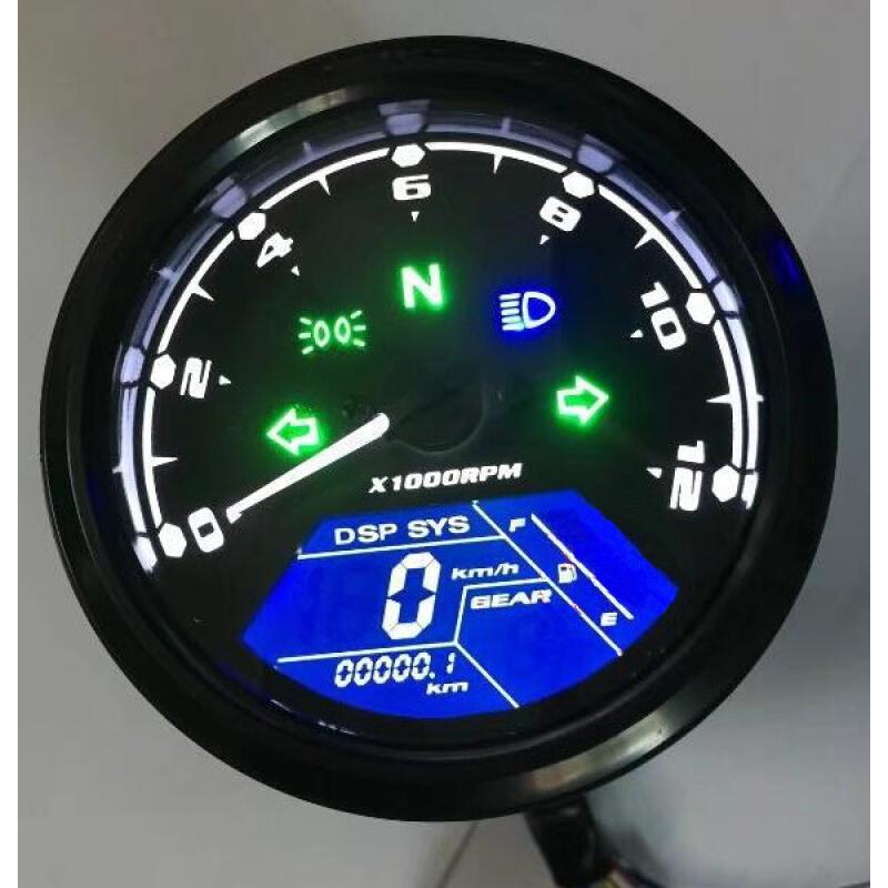 Digital store motorcycle speedometer